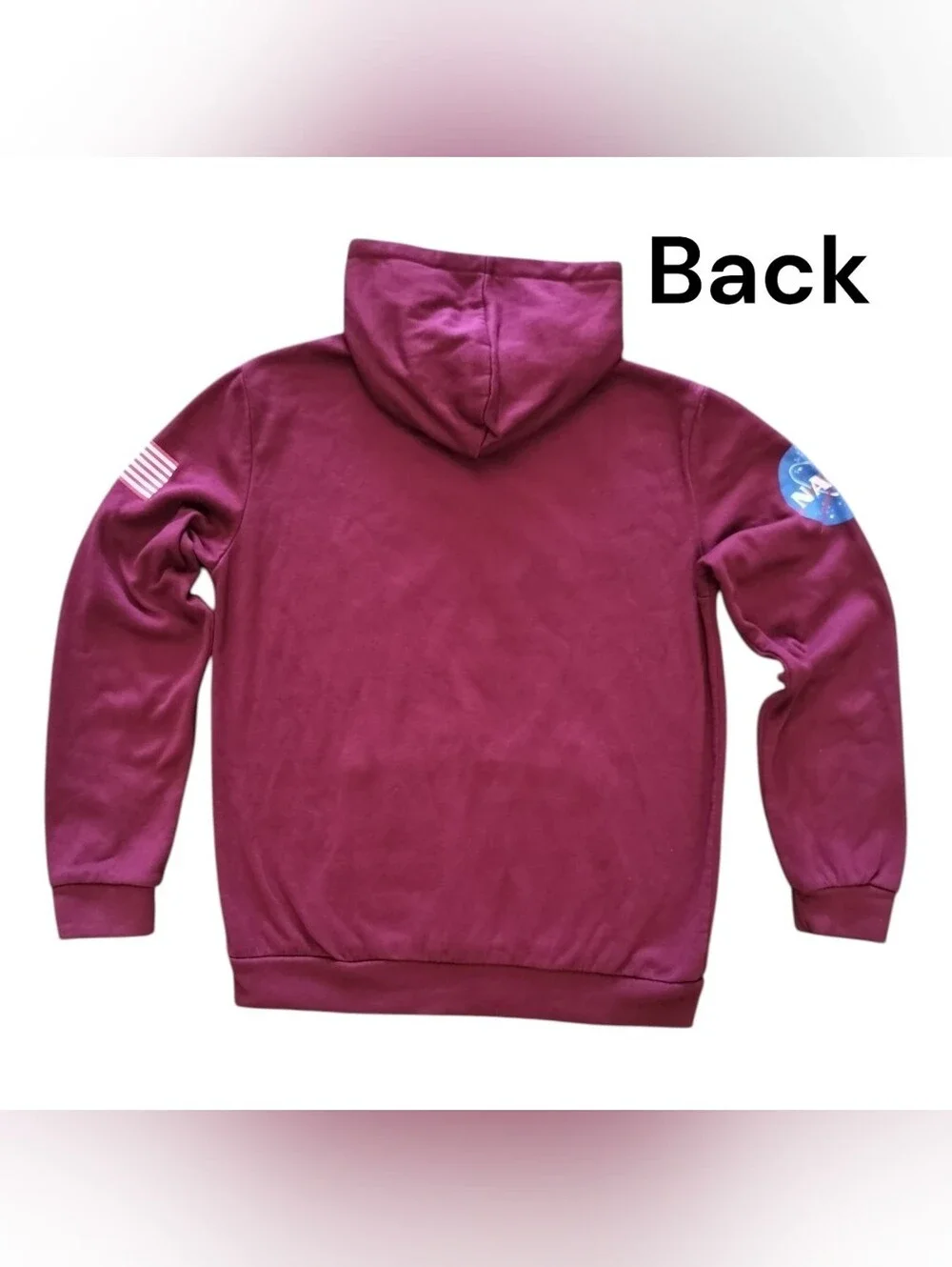 NASA Logo Maroon Hoodie Sweatshirt - Unisex Hoodie